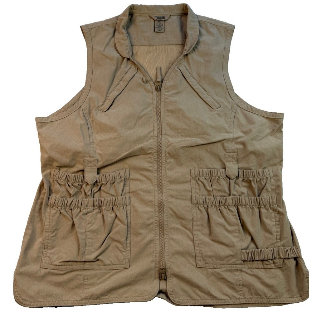 Duluth Trading Co Women's Utility Vest XL Khaki Pockets Fishing Hunting Gorpcore
